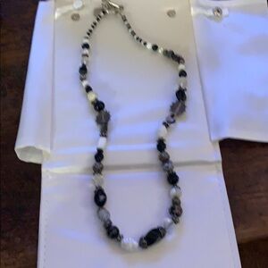 Black beaded necklace